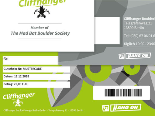 Cliffhanger – Boulderlounge Berlin